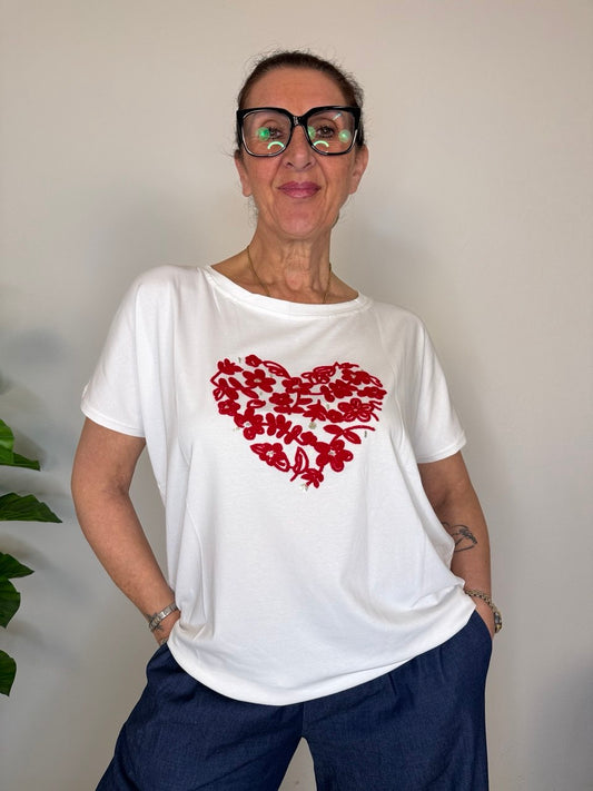 T-shirt Cuore Maxi