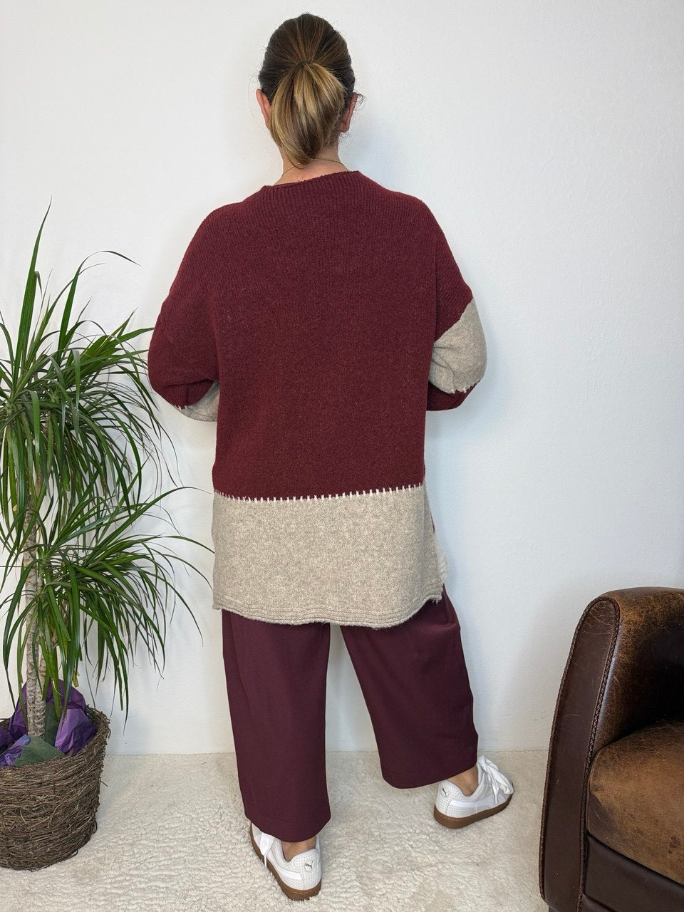 Cardigan Patchwork Lungo