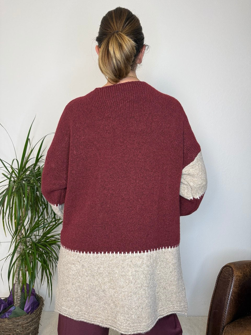 Cardigan Patchwork Lungo