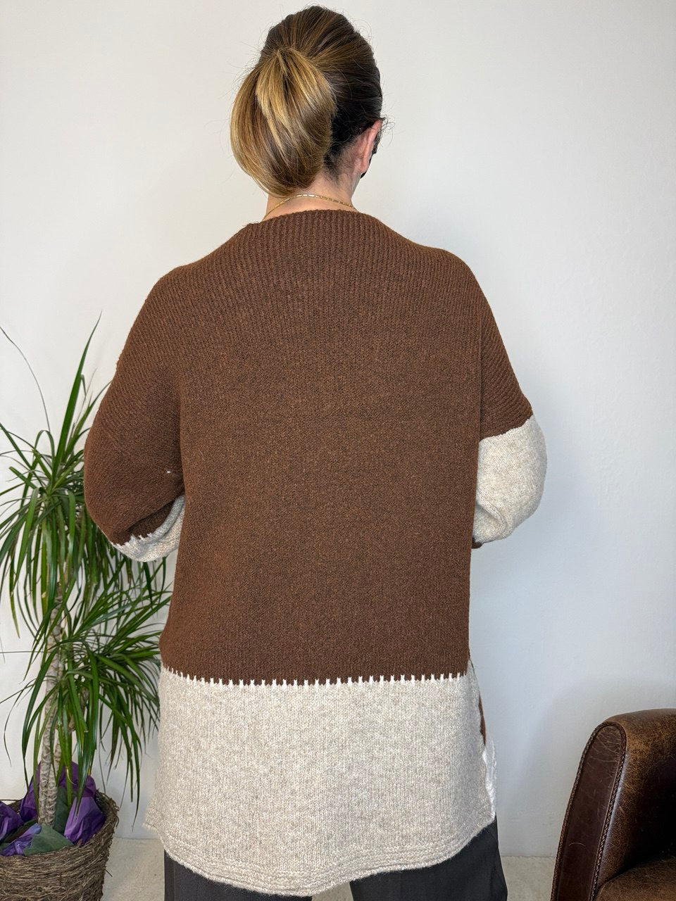 Cardigan Patchwork Lungo