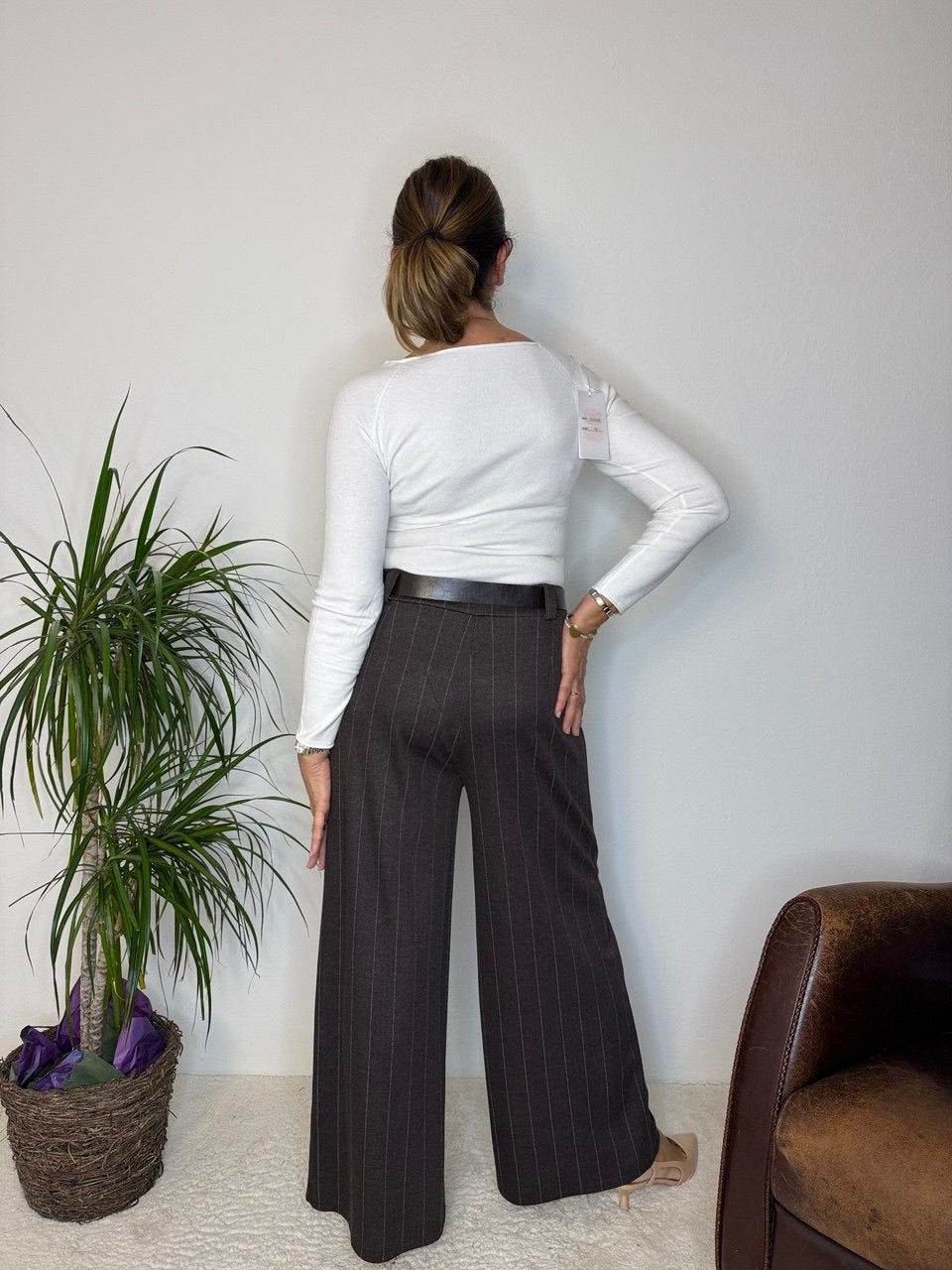 Pantalone Palazzo Gessato