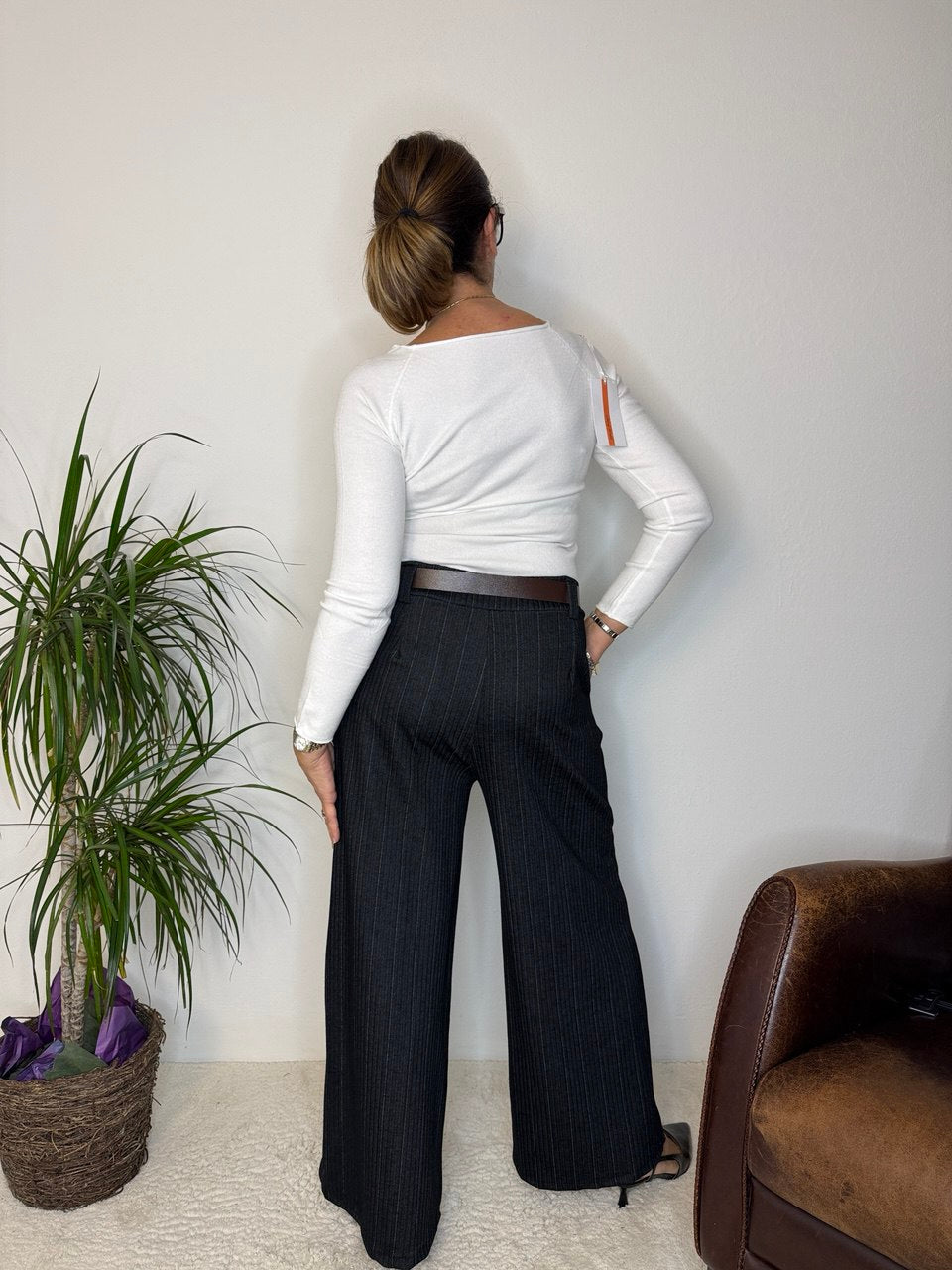 Pantalone Palazzo Gessato