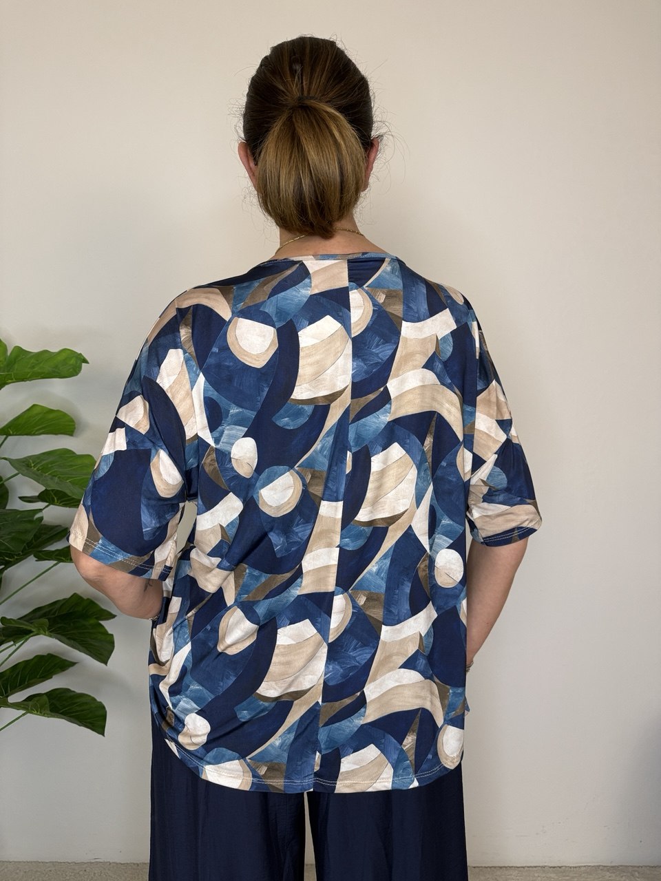 Blusa Geometrica Maxi