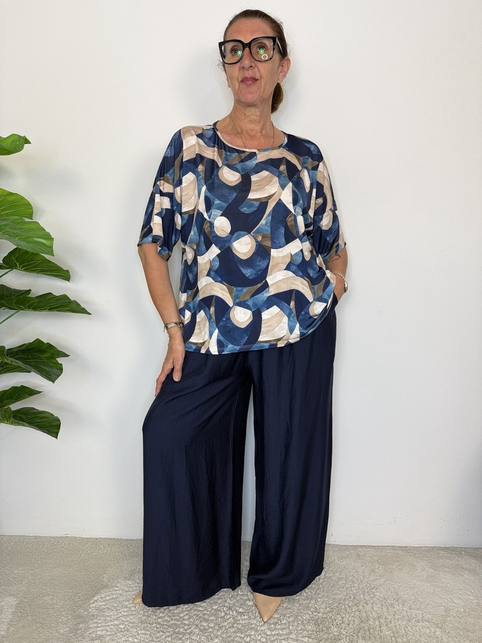 Blusa Geometrica Maxi