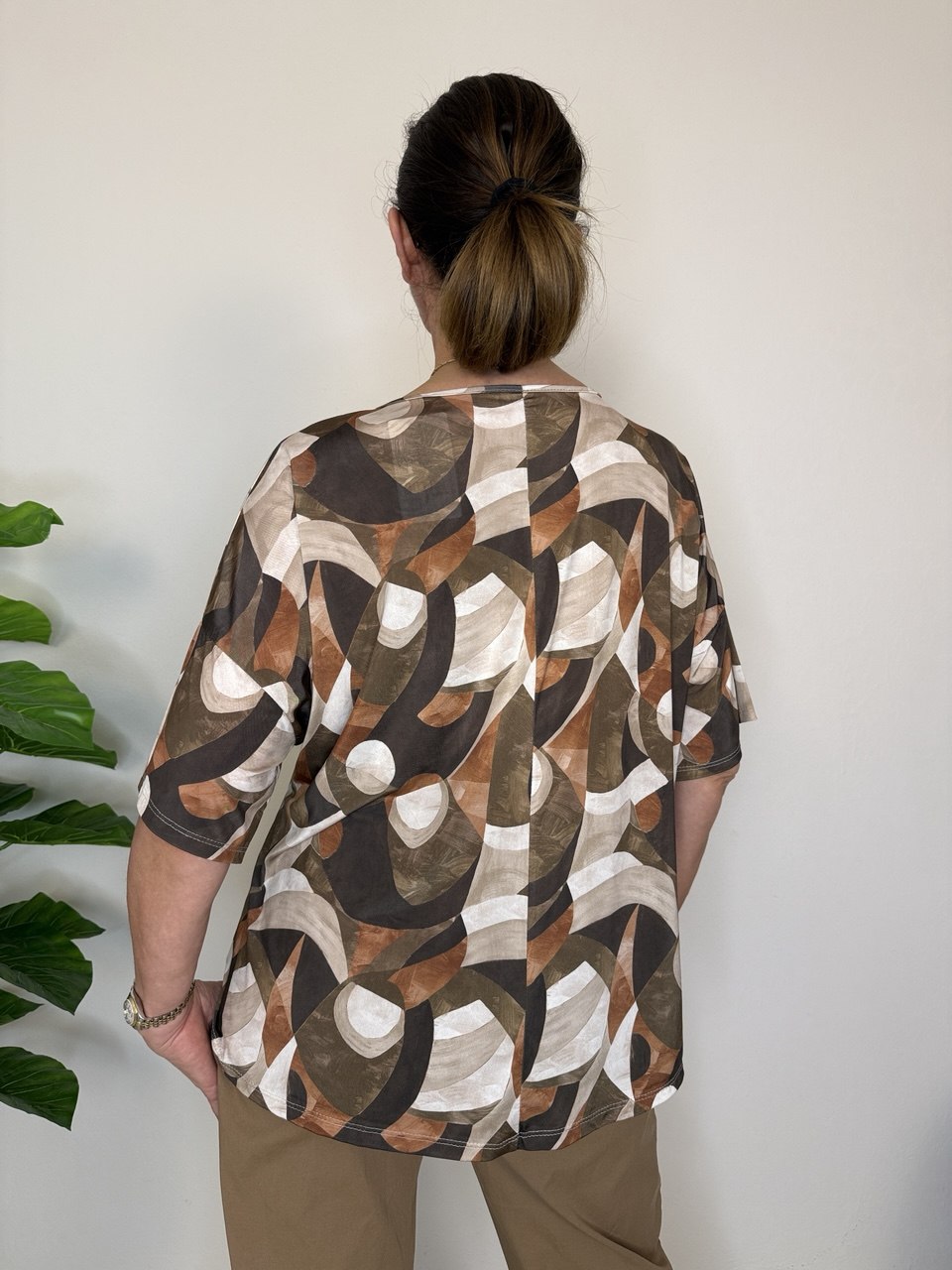 Blusa Geometrica Maxi