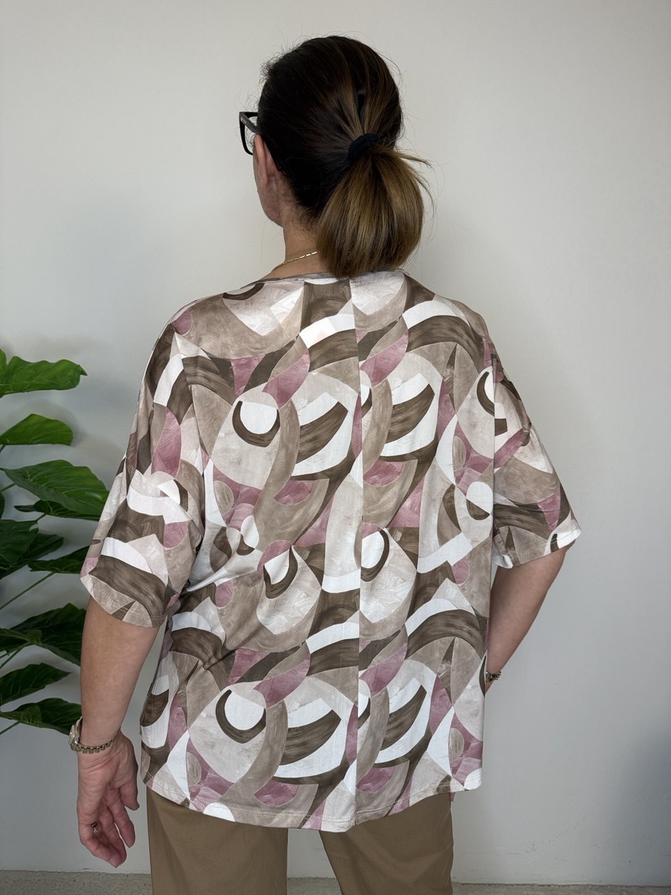 Blusa Geometrica Maxi