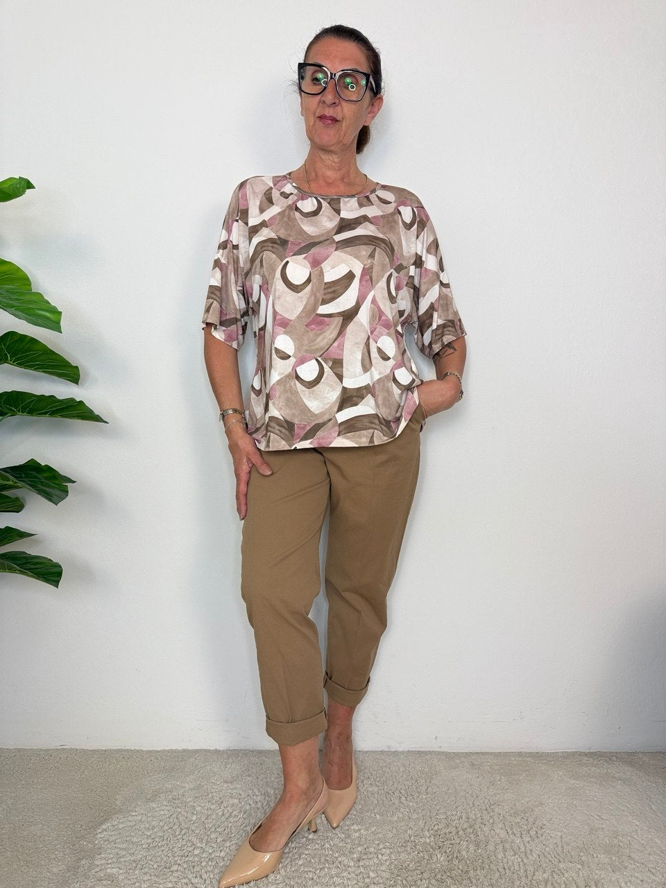 Blusa Geometrica Maxi