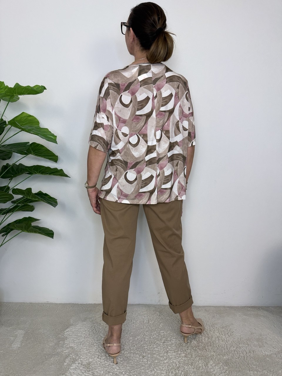 Blusa Geometrica Maxi